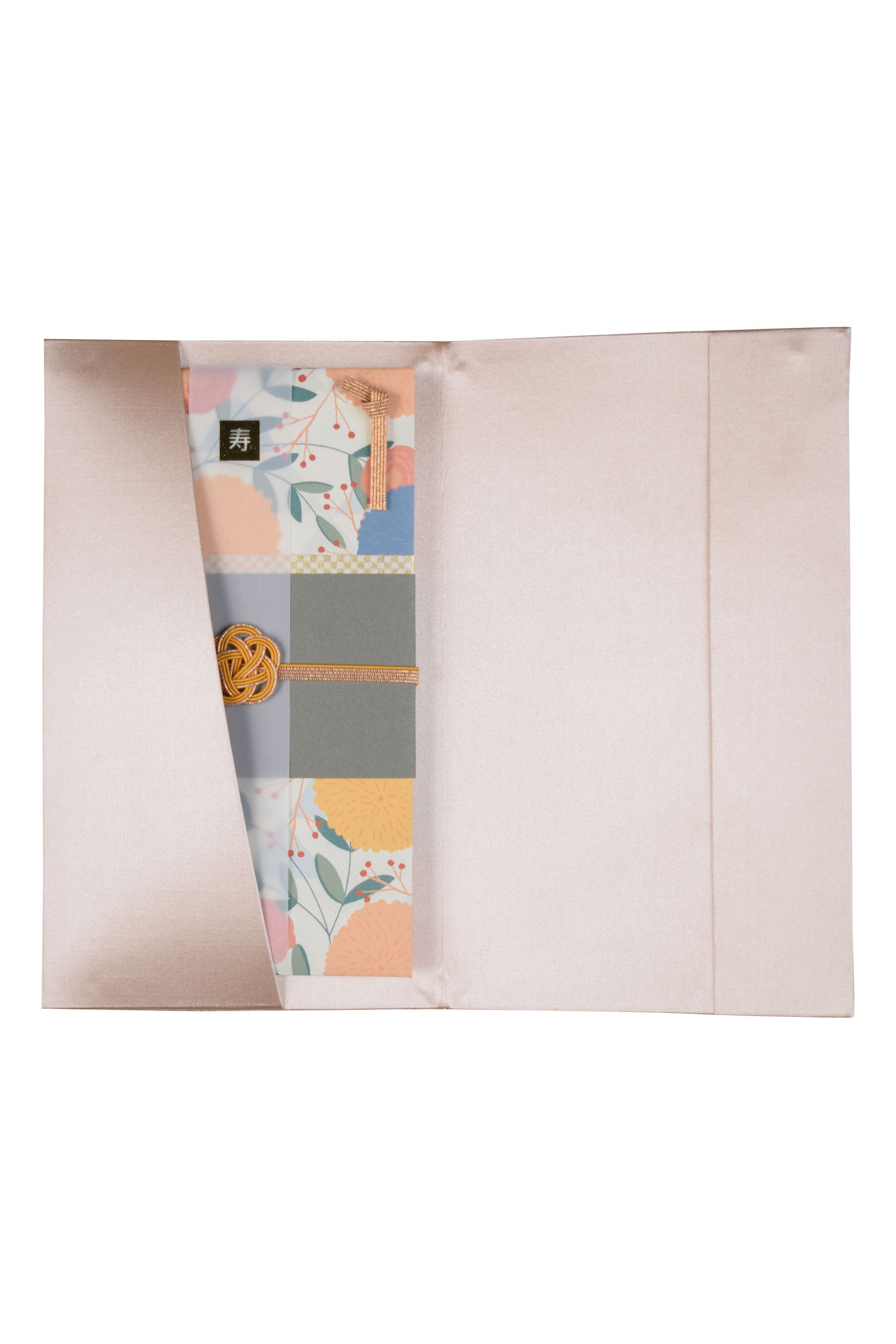 レース×サテンモーブシャンパン袱紗