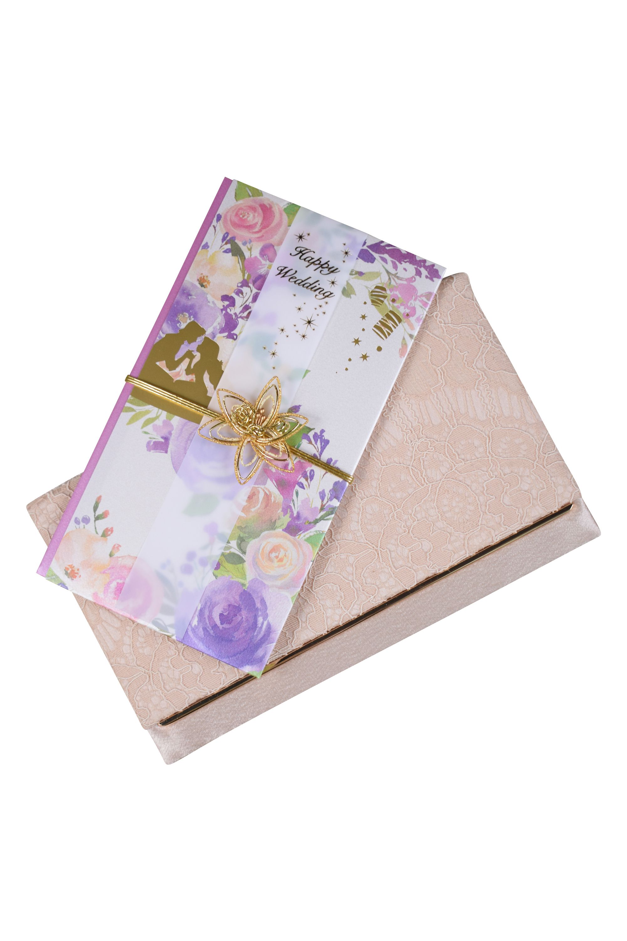 レース×サテンモーブシャンパン袱紗