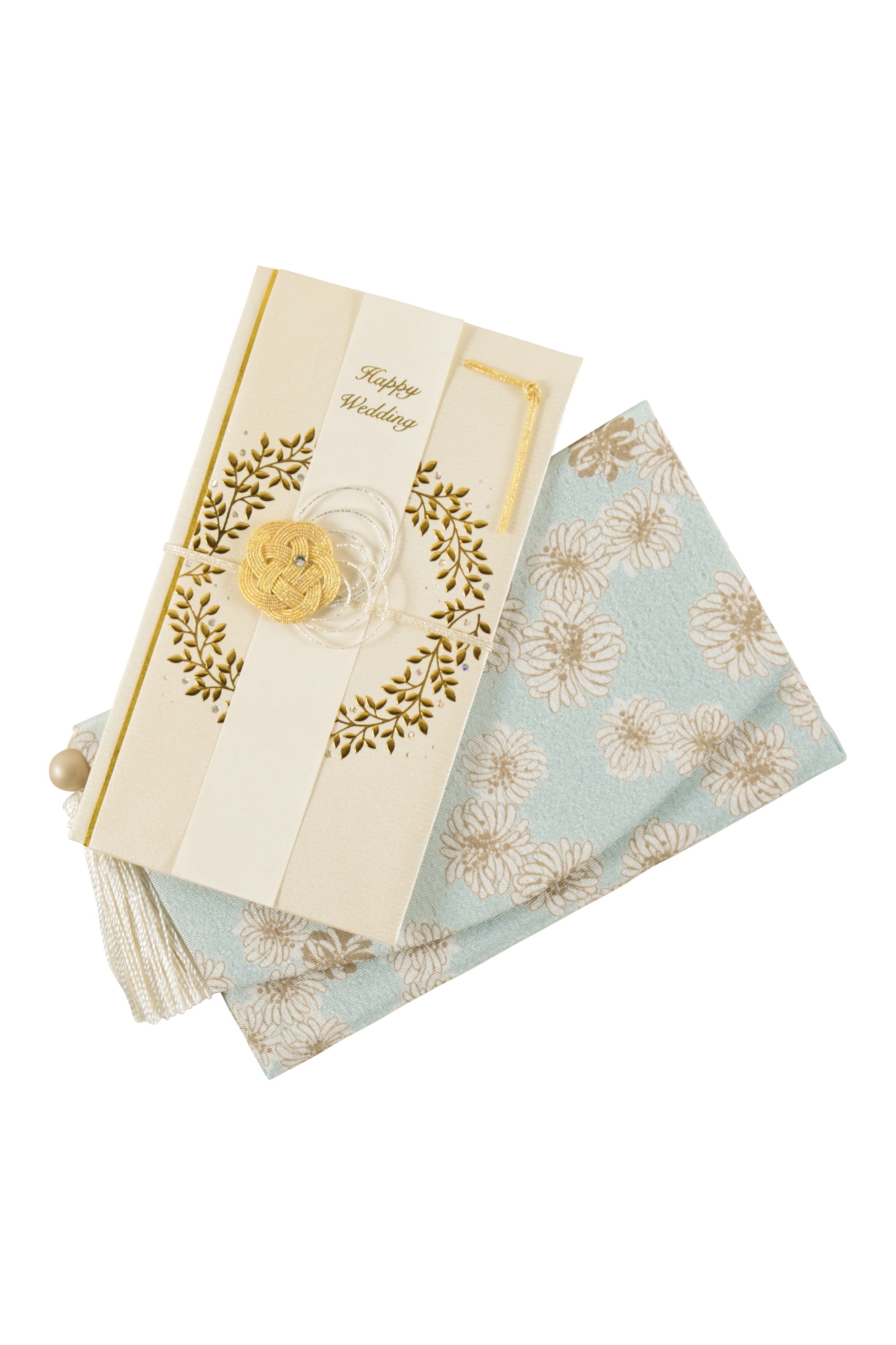 クリザンテーム柄ブルー袱紗