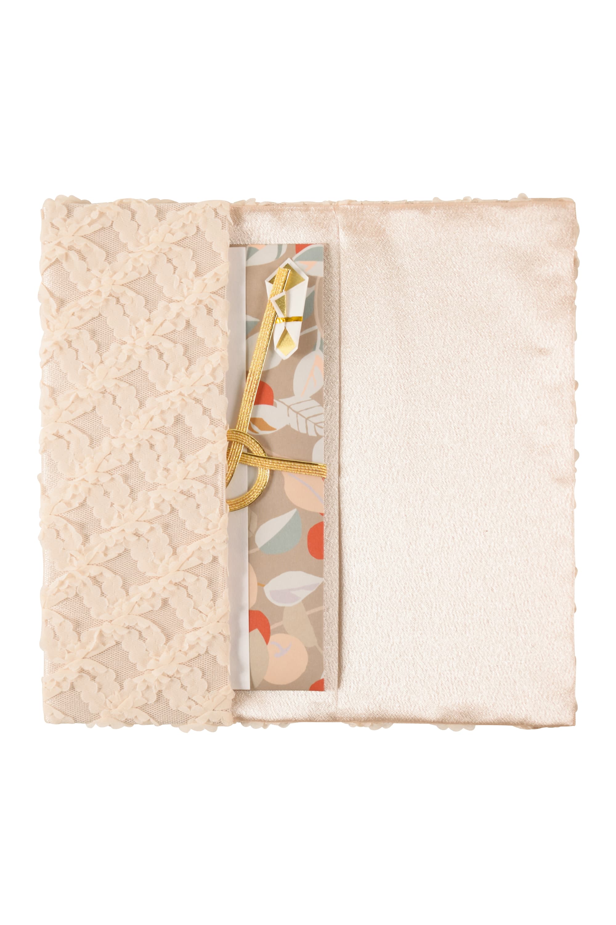 チュールレースベージュ袱紗