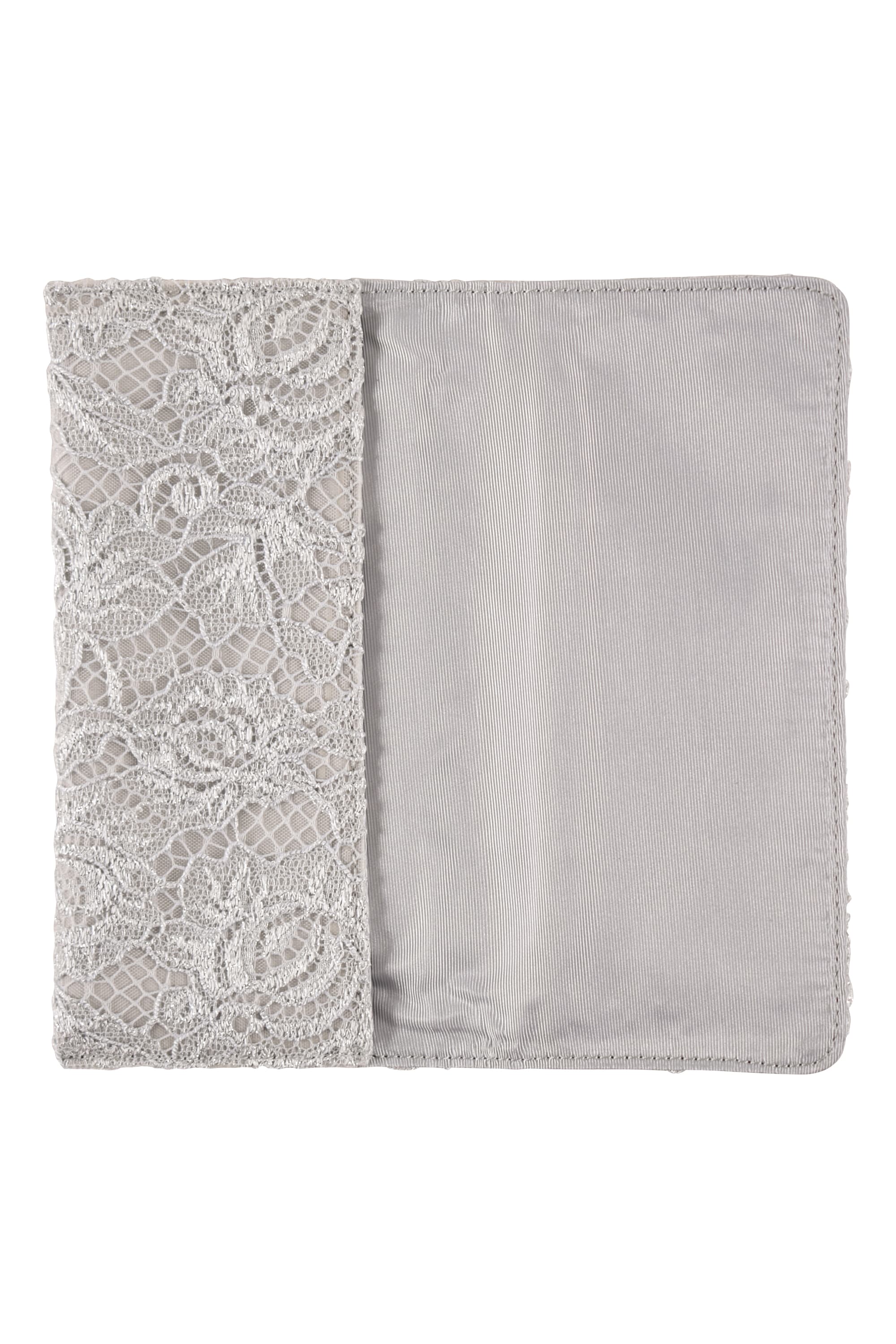 立体コードレースシルバー袱紗