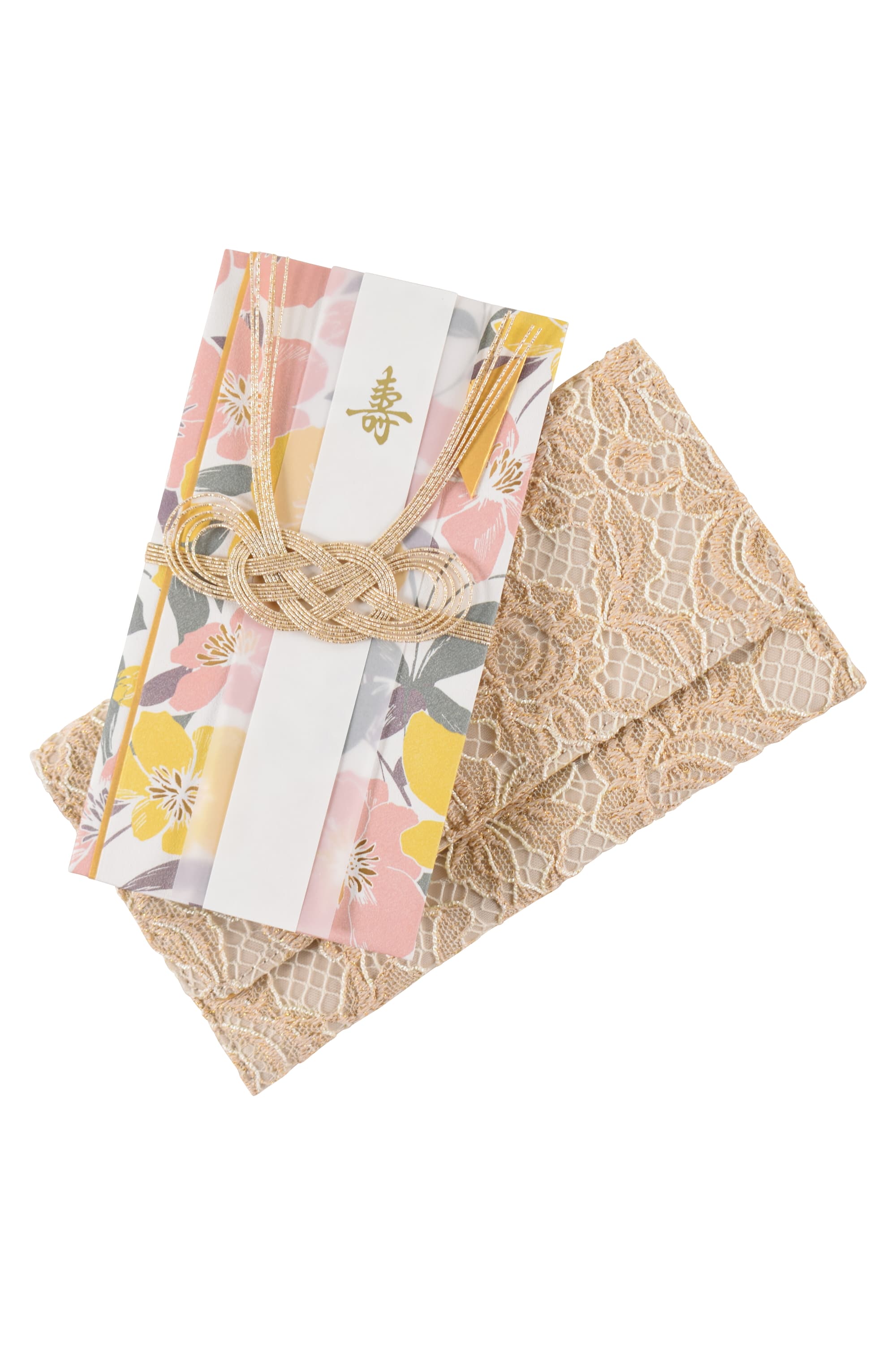 立体コードレースゴールド袱紗