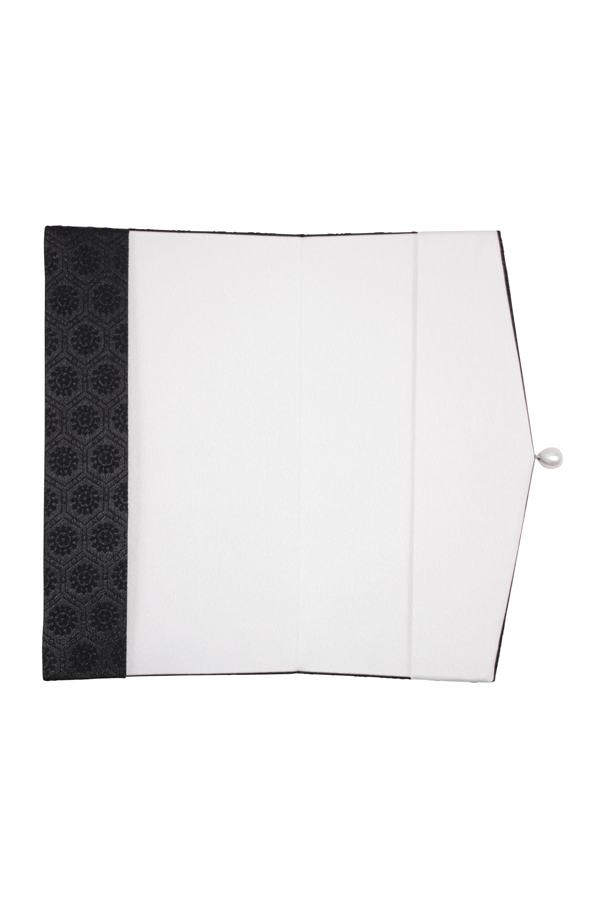 亀甲モチーフパール付きブラック袱紗
