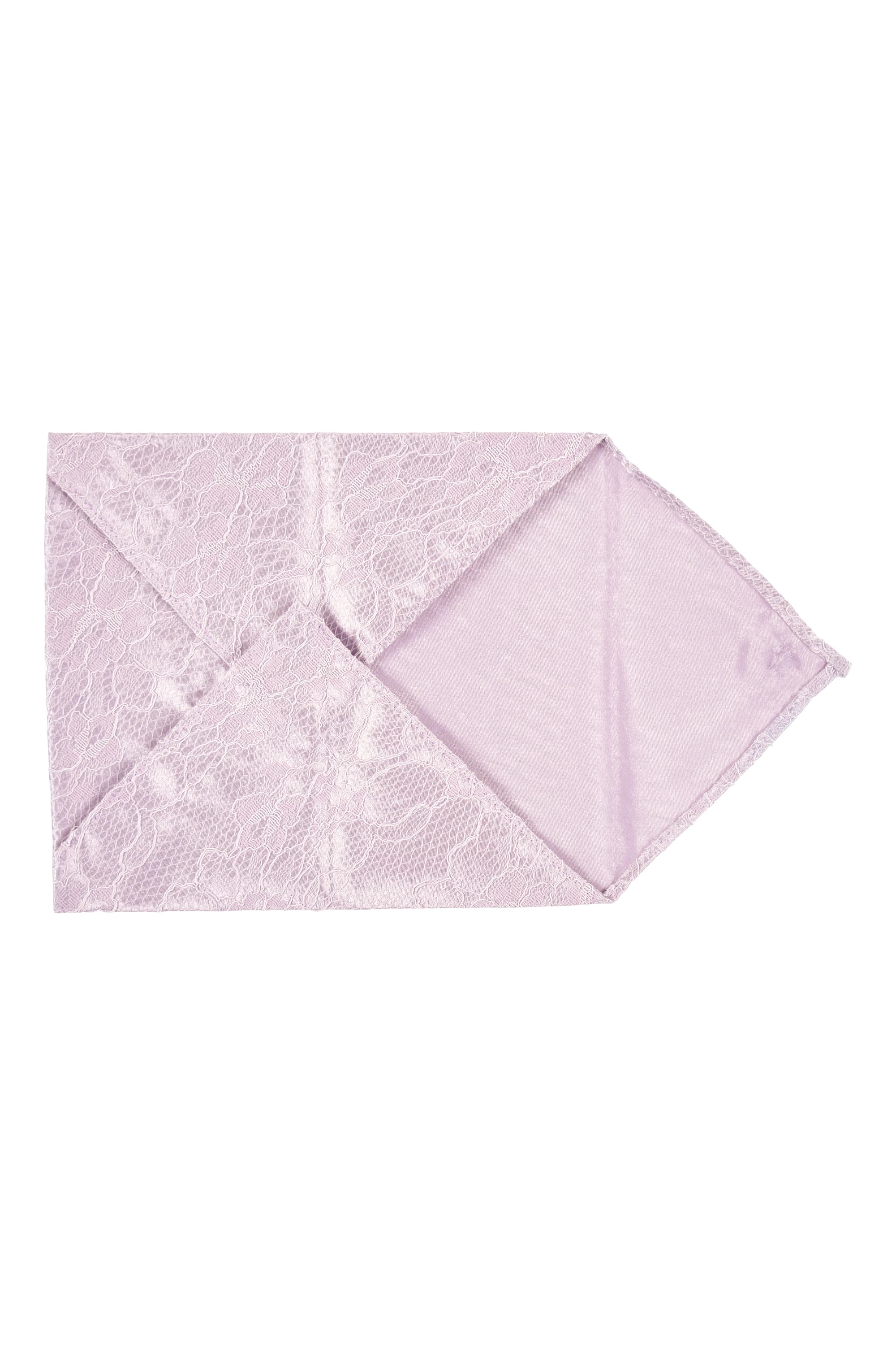 ビジュー付き花柄レースパープル袱紗
