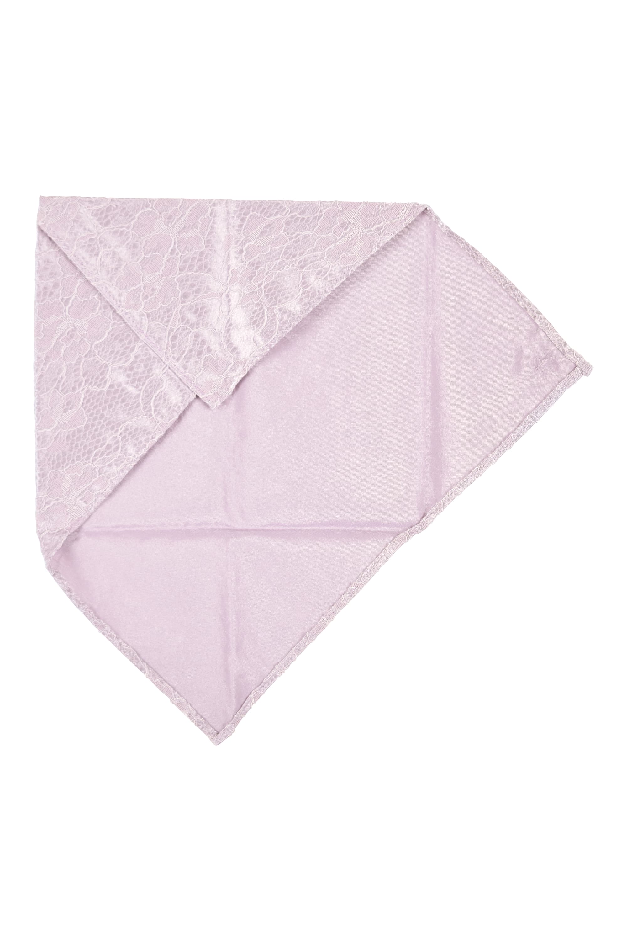 ビジュー付き花柄レースパープル袱紗