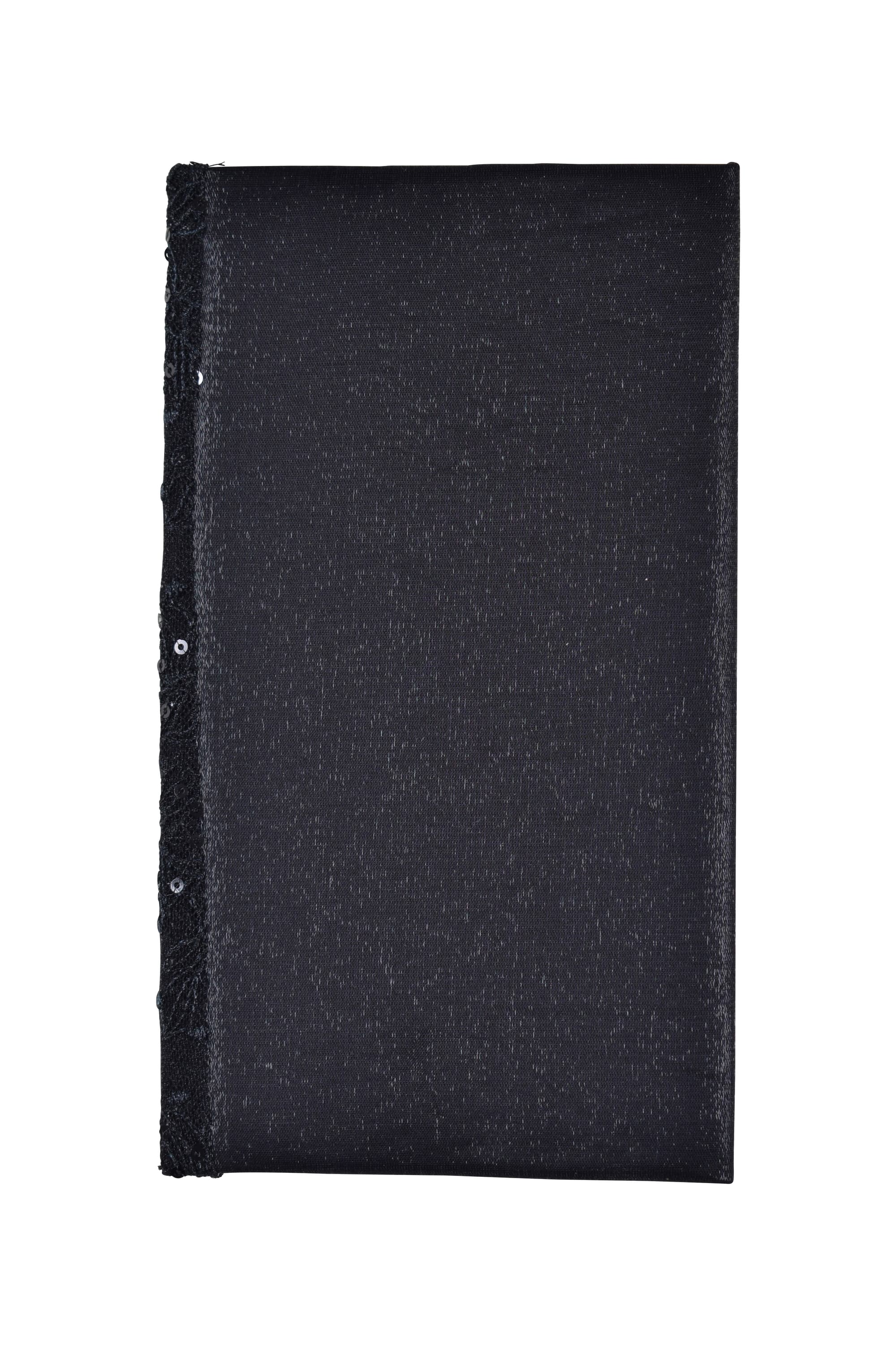 ウェーブライン刺繍レースブラック袱紗