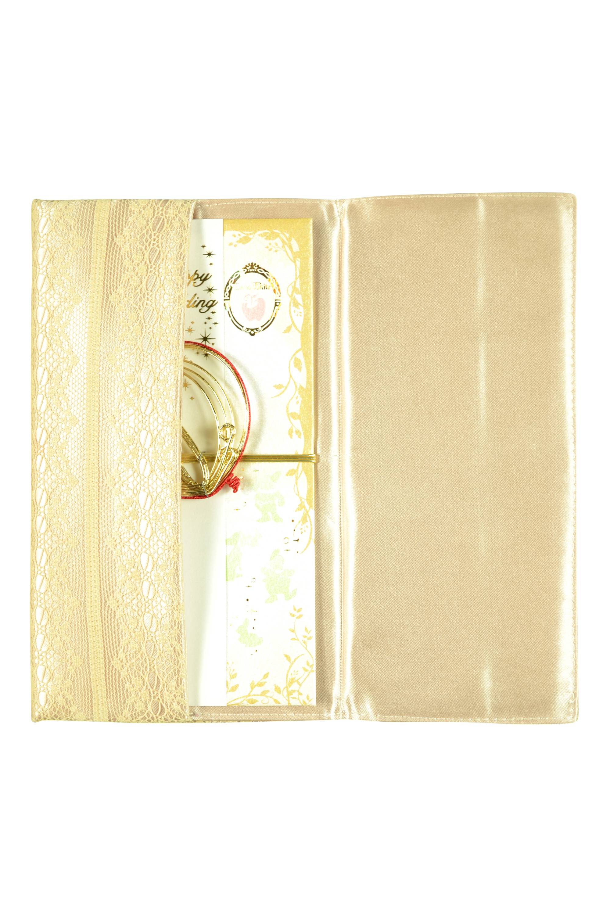 ベージュレース×リボン袱紗