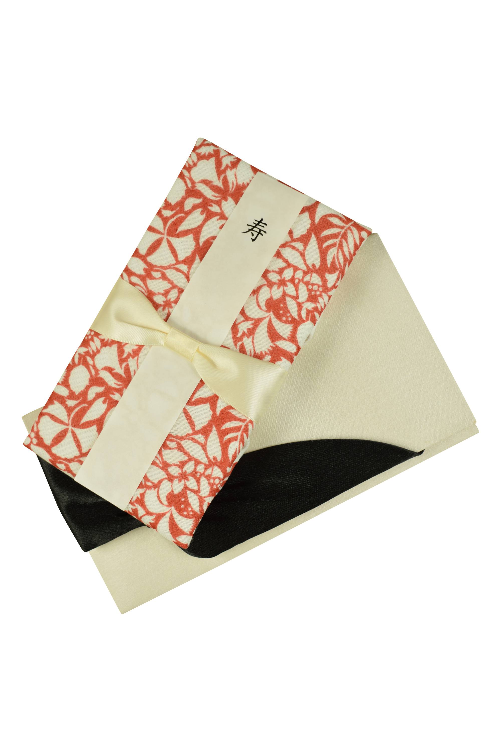 ブラックリボン×アイボリー袱紗
