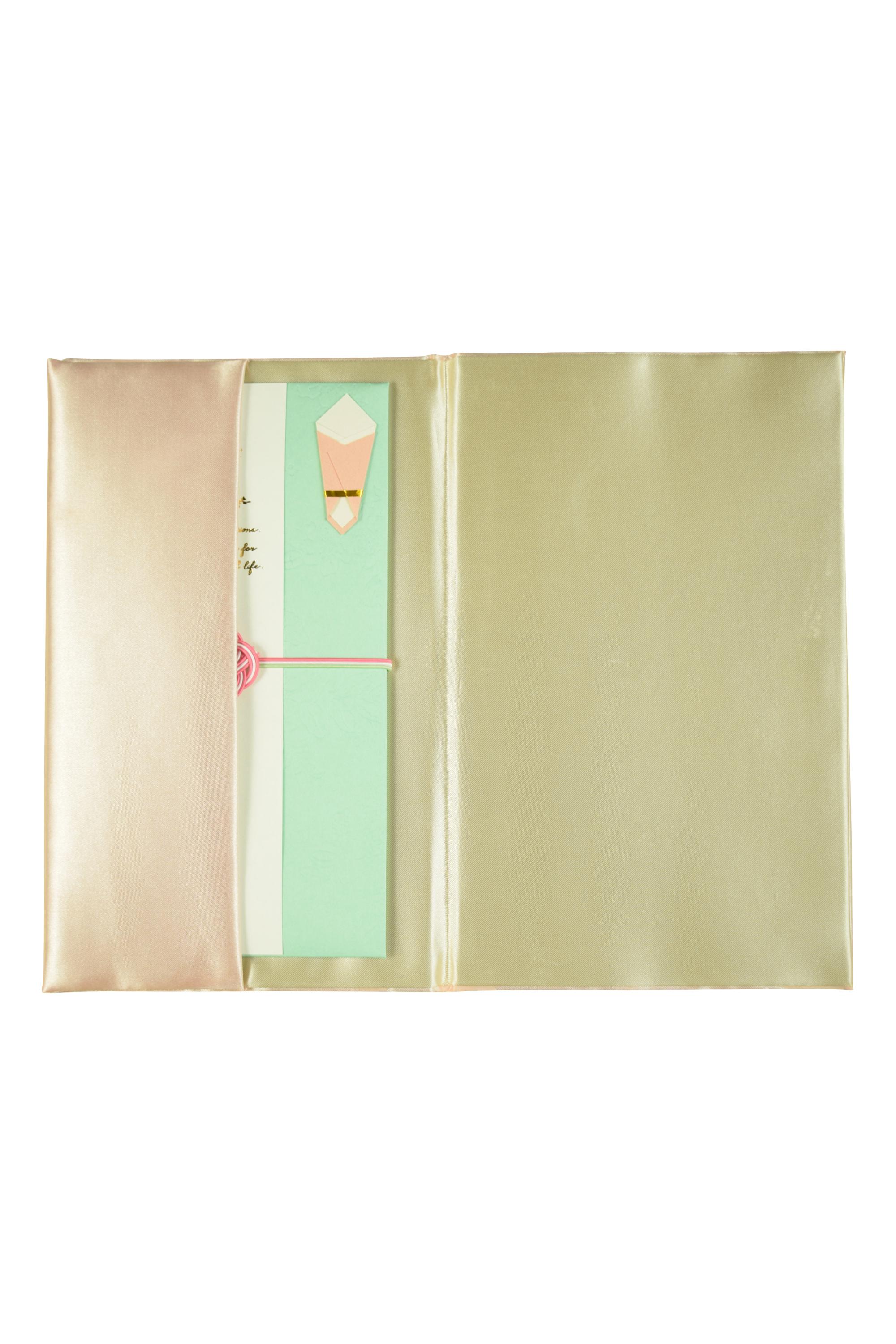 花束モチーフパステルグリーンご祝儀袋