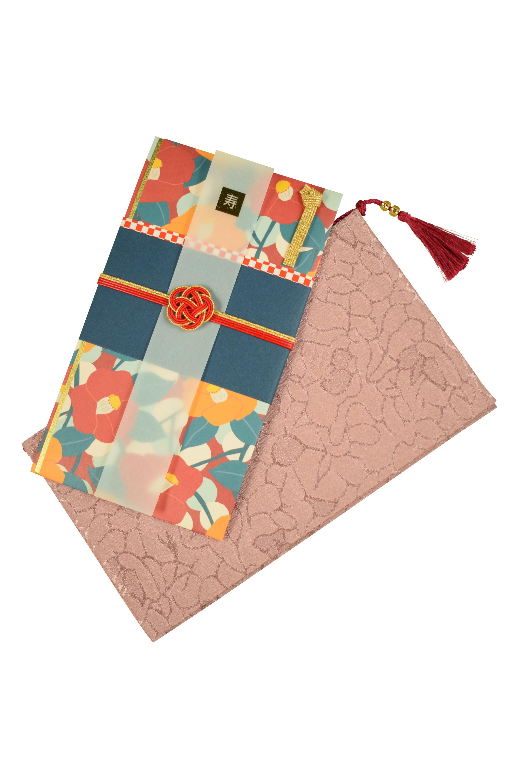 モダン椿モチーフご祝儀袋