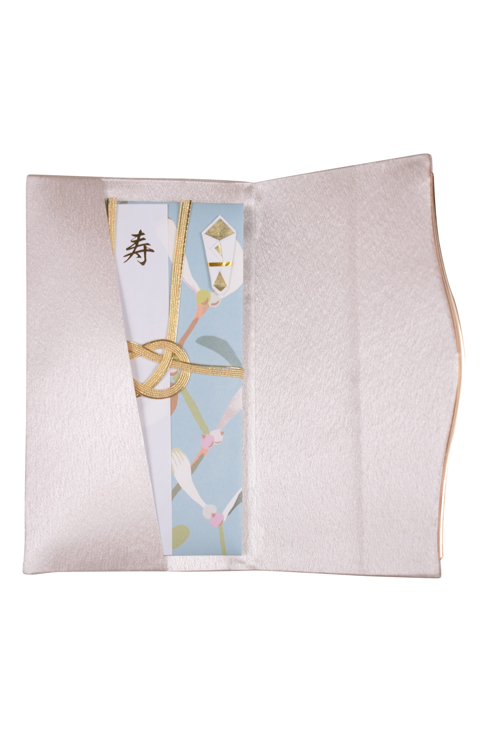 ヤドリギ柄ブルーご祝儀袋