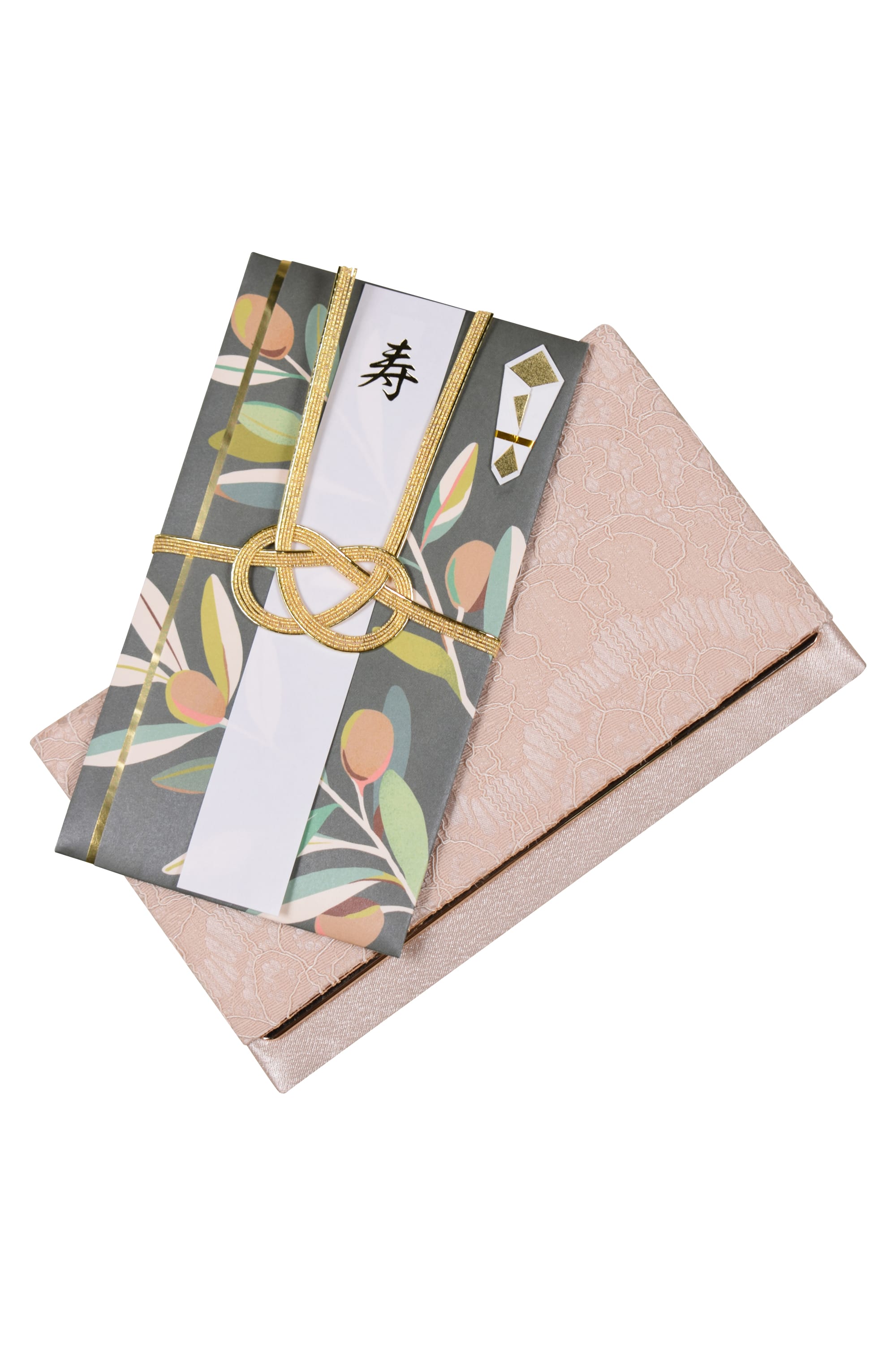 オリーブ柄グリーンご祝儀袋