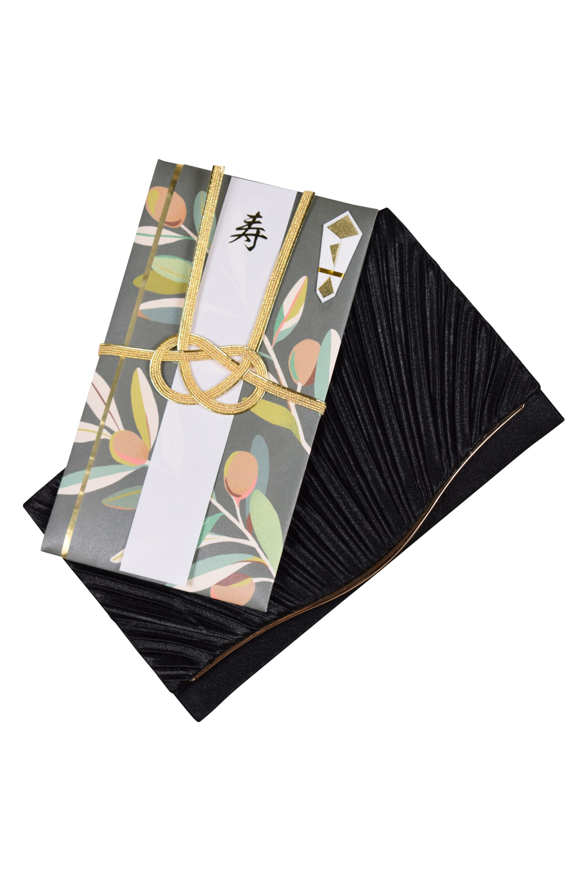 オリーブ柄グリーンご祝儀袋