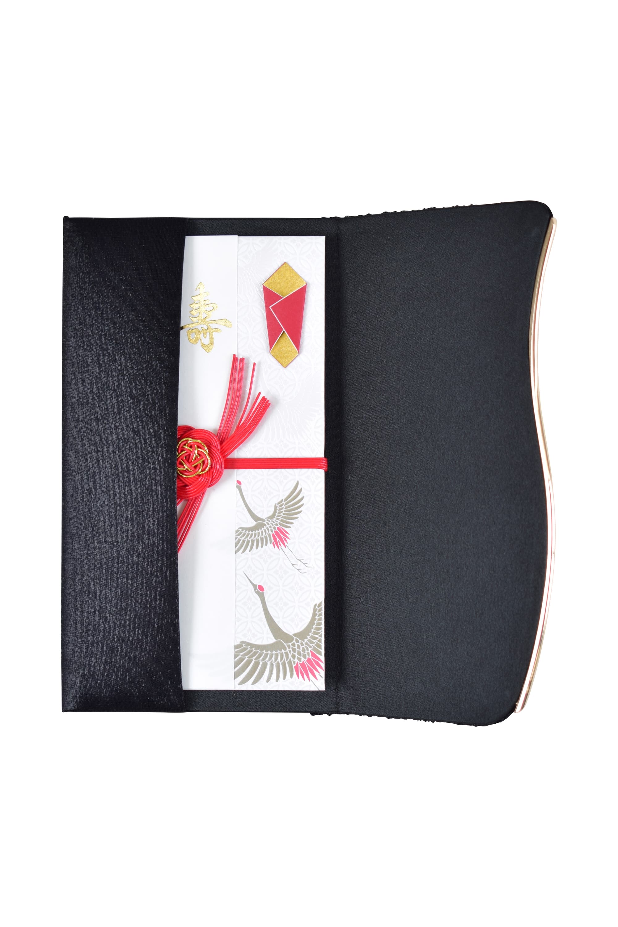 鶴モチーフ紅白ご祝儀袋