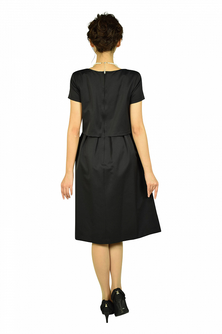 グログランネイビーワンピーススーツセット