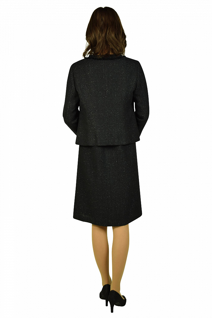 ラメツイードネイビーワンピースセット