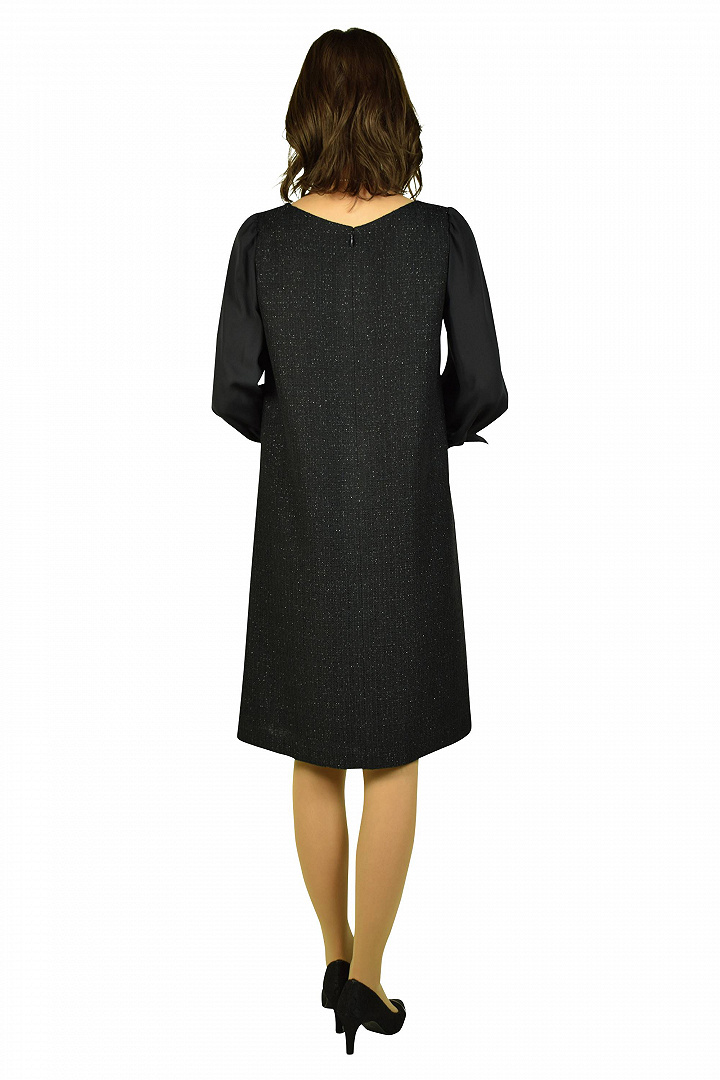 ラメツイードネイビーワンピースセット