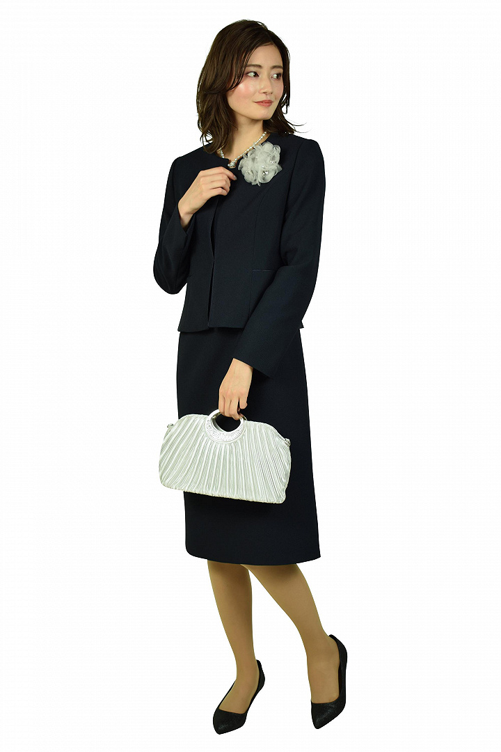 Iラインネイビーワンピースセット