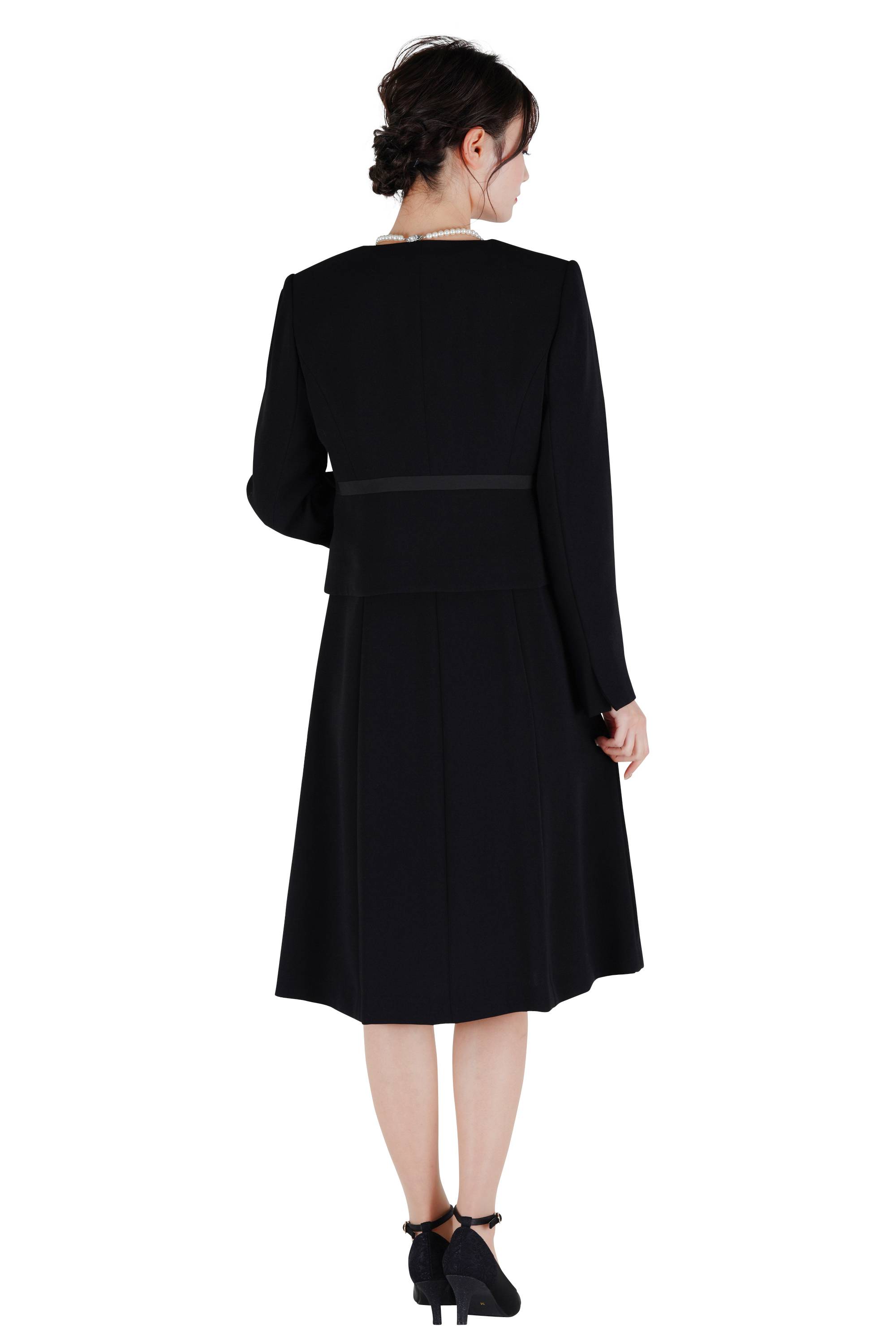 上品ブラックフォーマルワンピースセット