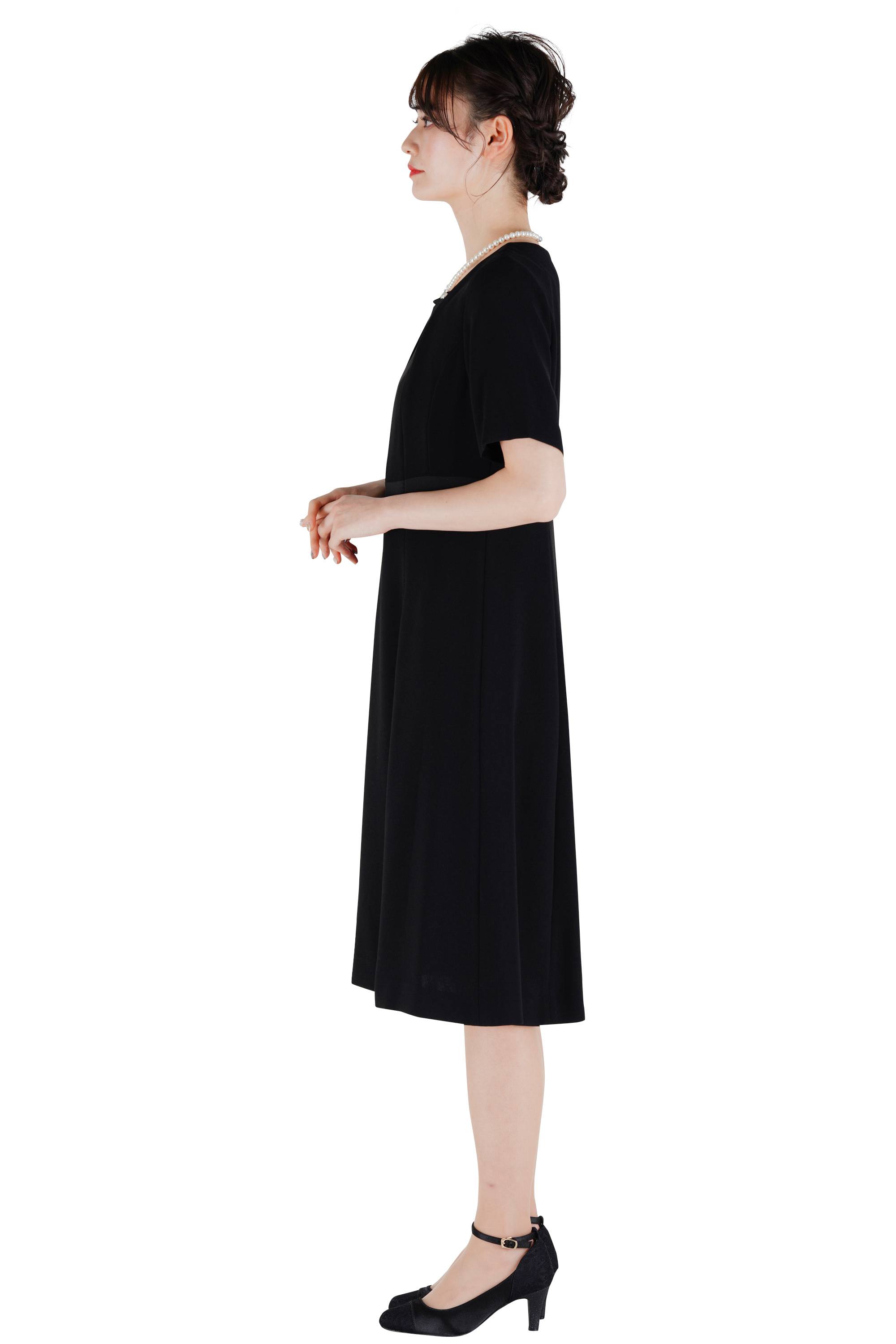 上品ブラックフォーマルワンピースセット