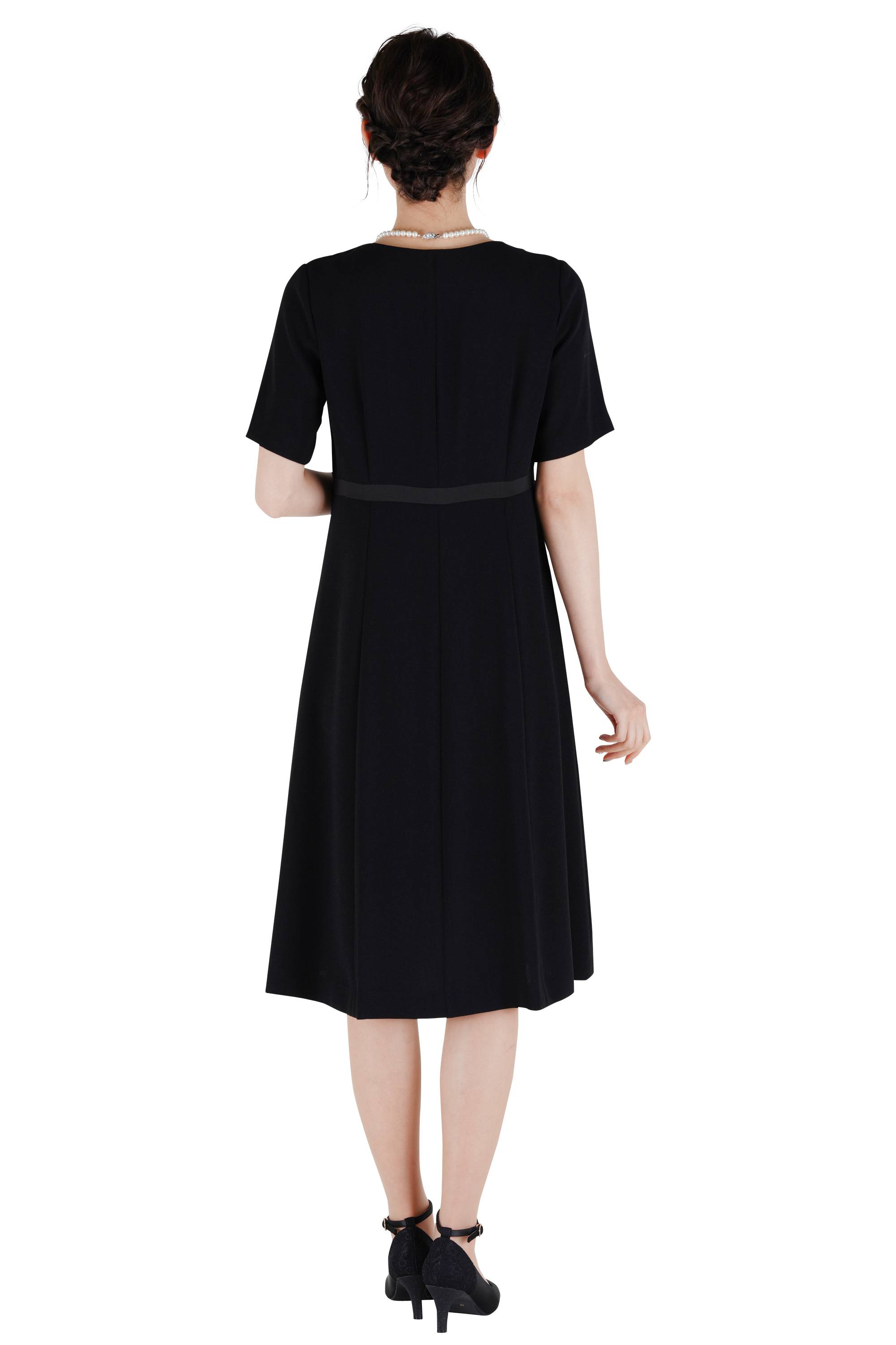 上品ブラックフォーマルワンピースセット