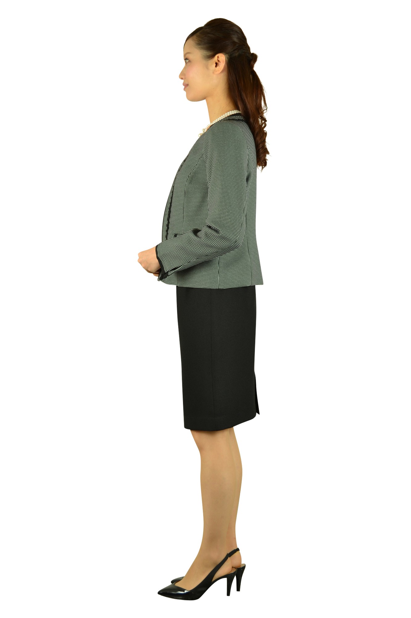 ブラックスカートスーツセット