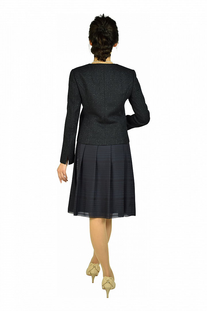 異素材ネイビースーツセット