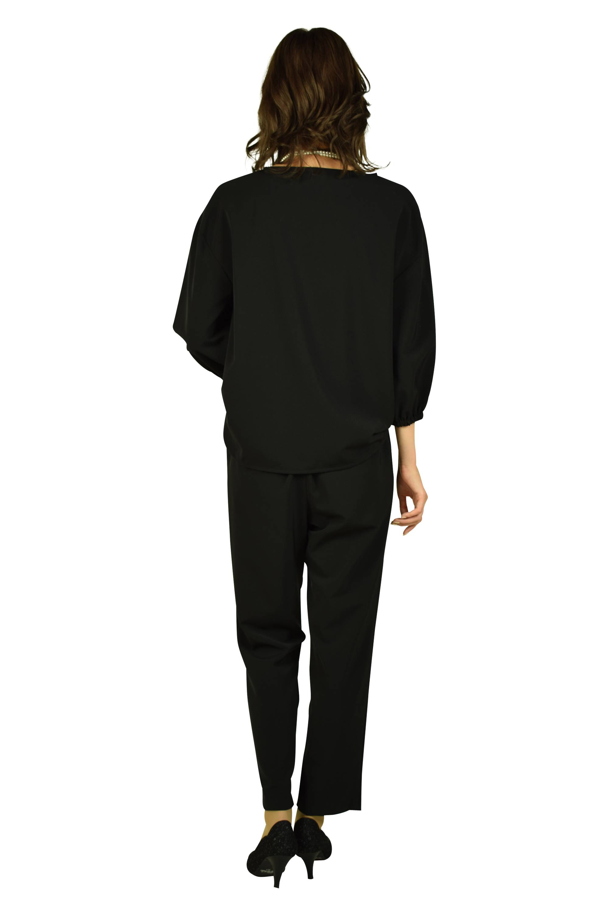 セットアップブラックパンツスーツセット