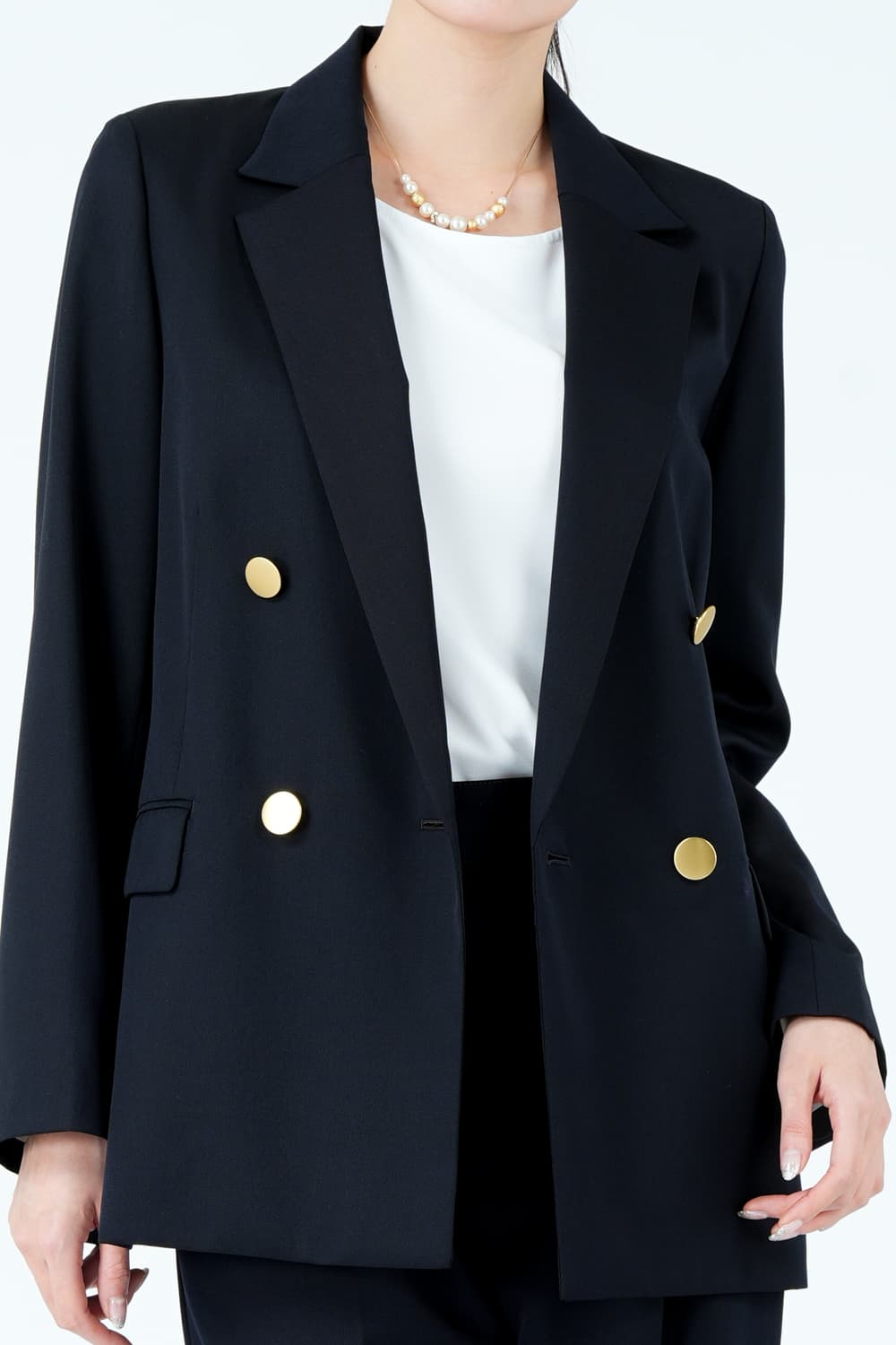 UNITED ARROWS green label relaxing ゴールドボタンダブルジャケット