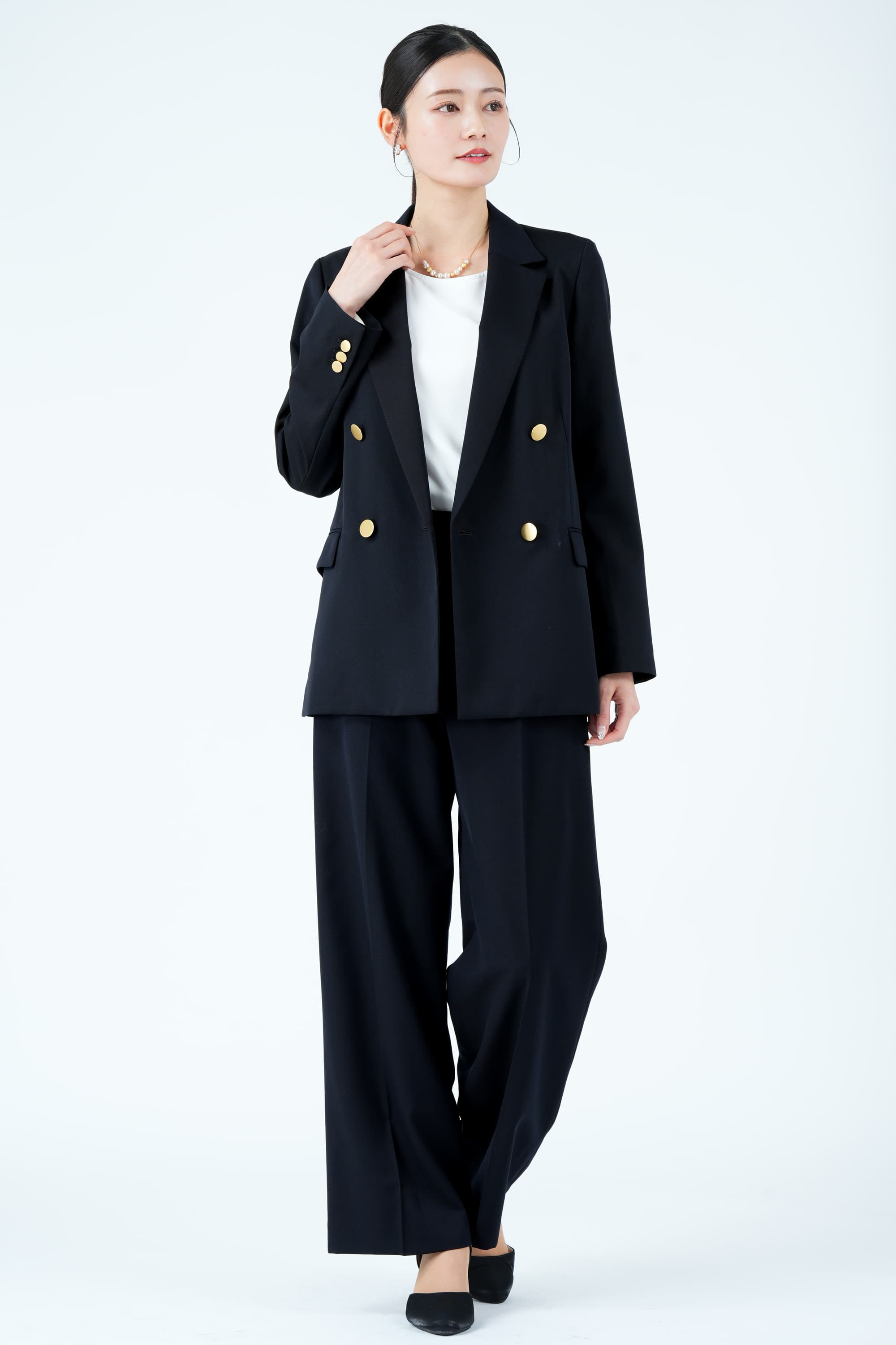 UNITED ARROWS green label relaxing ゴールドボタンダブルジャケット