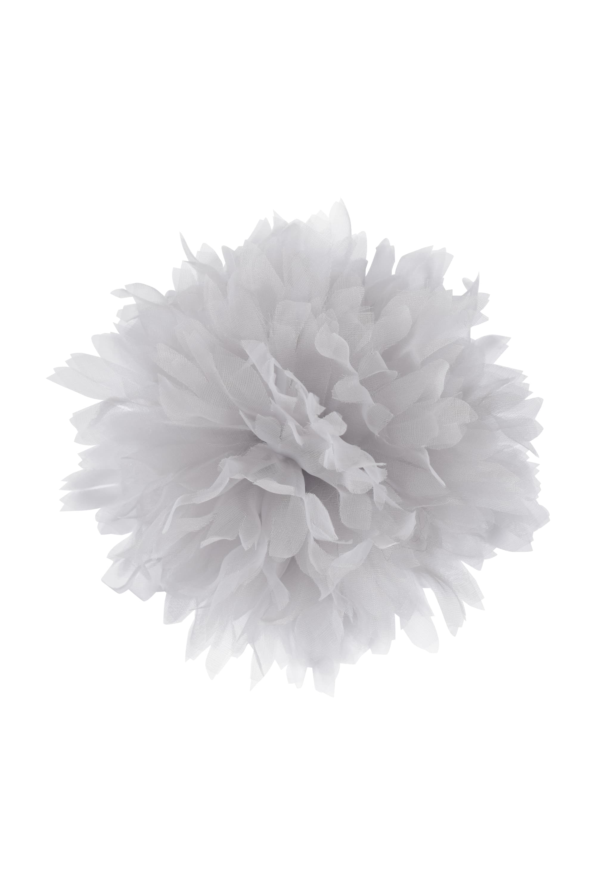 ふんわりボリュームグレーコサージュ