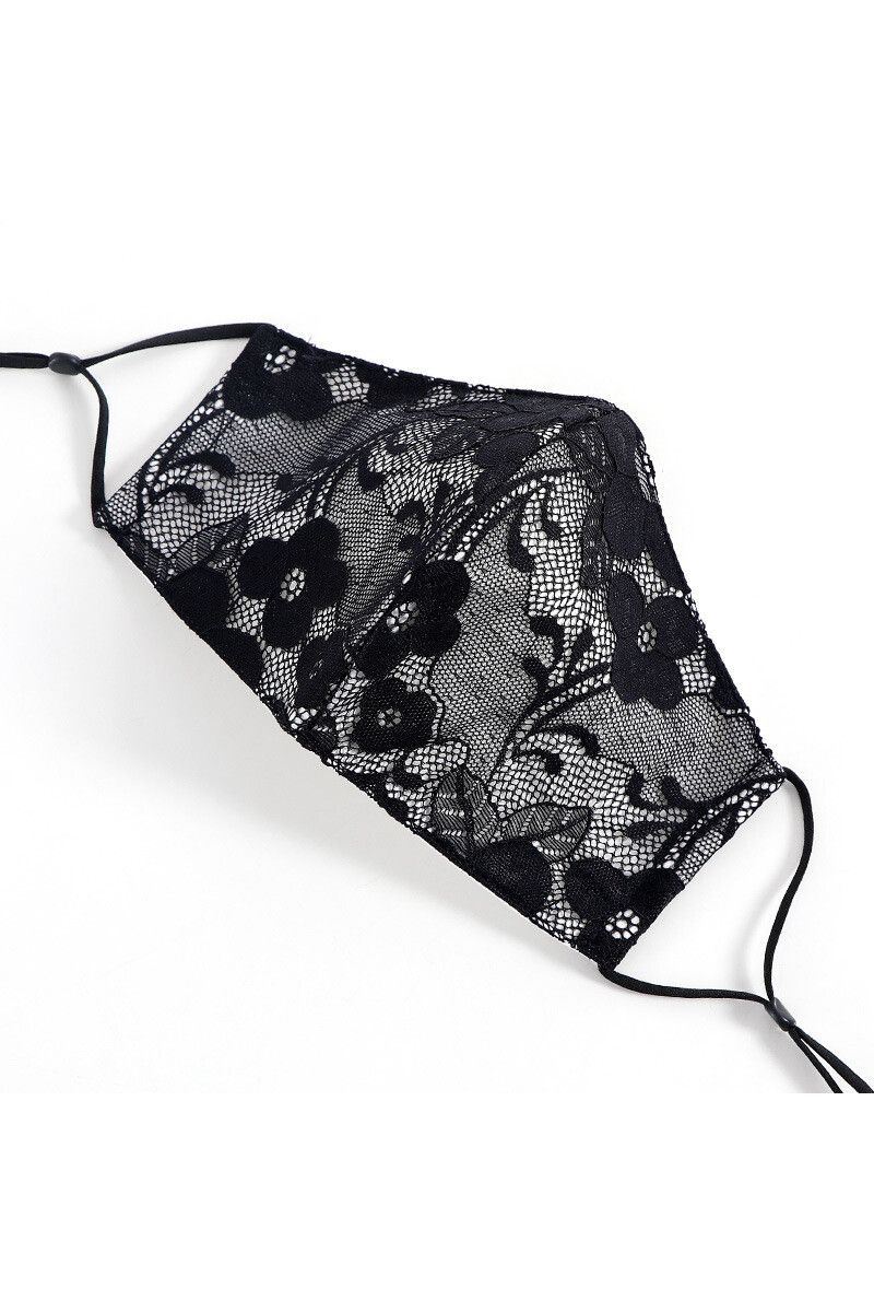 エレガントレースマスク　ブラック
